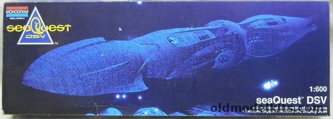 Monogram 1/600 SeaQuest DSV - Submarine from the TV Series, 3600 plastic model kit